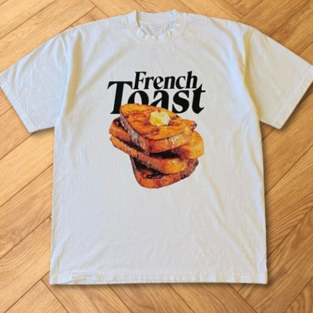 White French Toast Breakfast Food Stack Graphic Tee